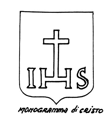 Bild des heraldischen Begriffs: Monogramma di Cristo